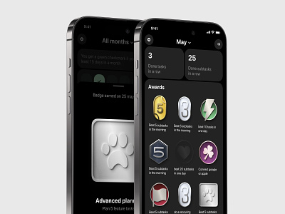 Achievements in app achievements app design ios mobile rewards ui uidesign ux