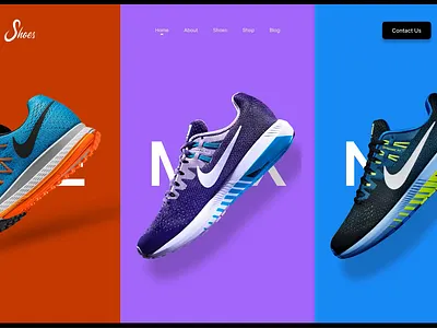 Nike - Shoes Store Header UI | Shoes Ecommerce Website design ecommerce ecommerce landing page ecommerce web landing page landing page design shoes shoes landing page shoes store shoes web shoes web design store ui ux web web design website website design