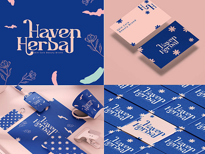 Herbal Haven Branding Design 3d logo bold brand identity brand style guidelines braning creative logo graphic design graphic designer innovative creative logo logo design logo designer minimal minimalist monogram logo premium corporate brand identity professional logo social media design trendy minimalist typo design typography