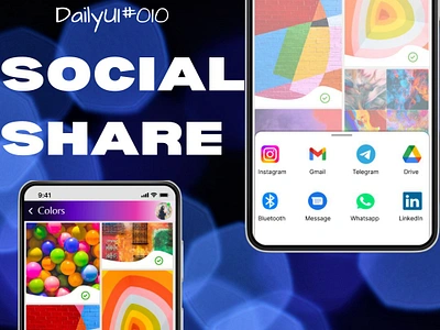 DailyUi#010:SocialShare dailyui design interfacedesign social ui