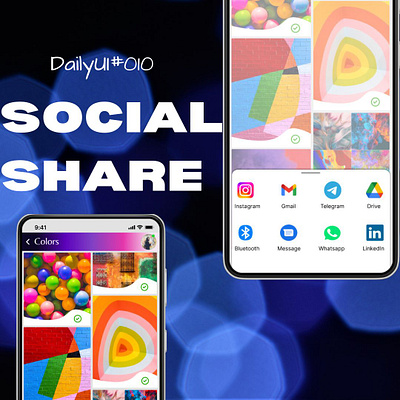 DailyUi#010:SocialShare dailyui design interfacedesign social ui