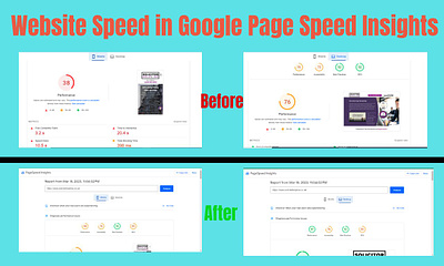 Increase Website Speed in Google Page Speed Insights increase core web vitals page speed insights speed optimization website speed