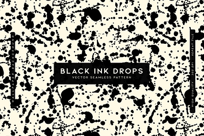 Black Ink Drops app branding design graphic design illustration logo typography ui ux vector