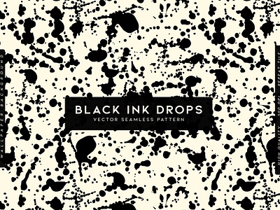 Black Ink Drops app branding design graphic design illustration logo typography ui ux vector