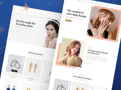Orna – Jewelry Store Figma Template branding business decoration design jewelary jewelary shop landing page ornaments ui user interface web design