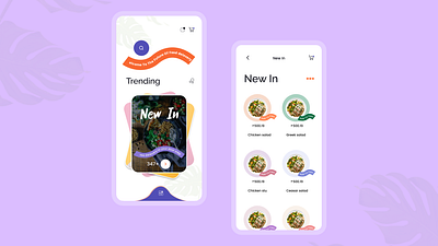 Food Delivery App app design dishes figma food mobileapp trending ui ui design