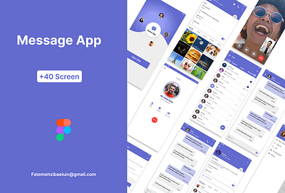 Message App chat ui figma message telegram app