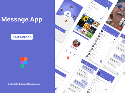 Message App chat ui figma message telegram app