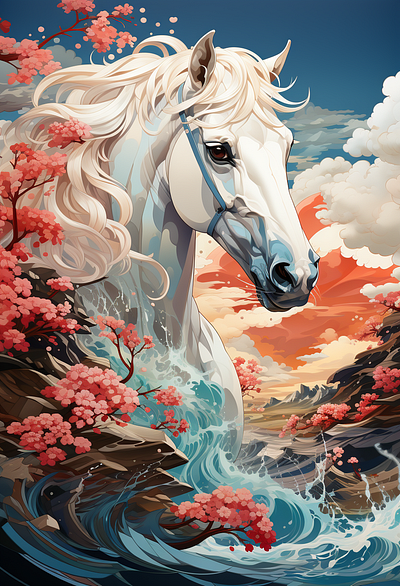 horse design illustration