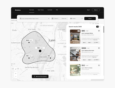 Real Estate Listings Website booking design figma ui ux webdesign website