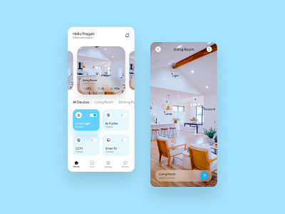 Smart Home App Design app app design design figma typography ui ux