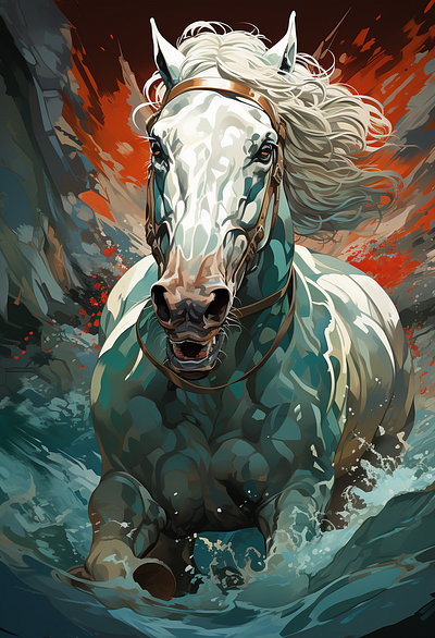 horse design graphic design illustration
