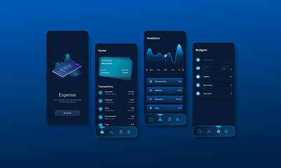 Budget Expense Tracker App! app budget design expense figma mobileapp money tracker tracking ui ui design ux