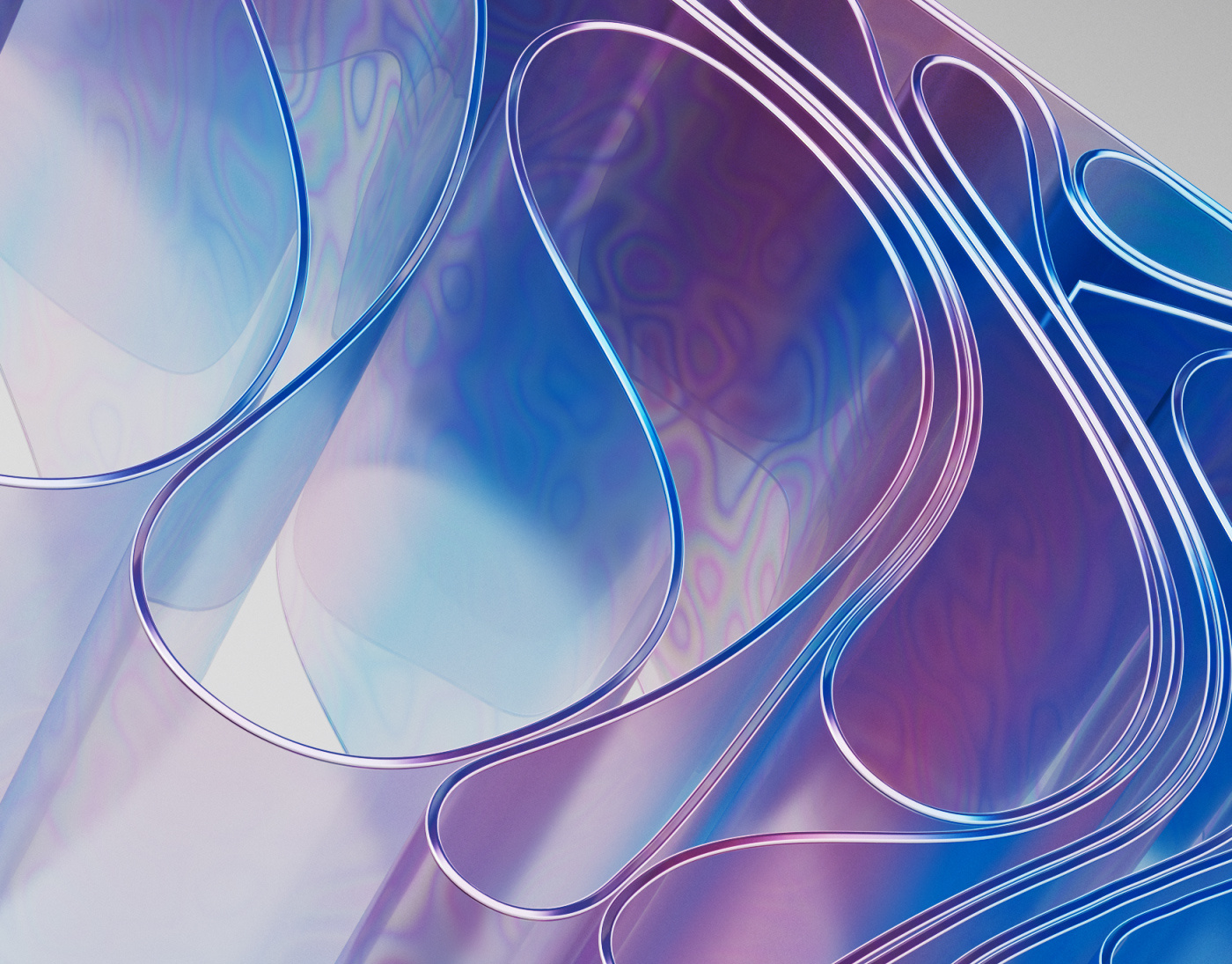 Colorful ribbons 3d animation branding colorful glass houdini illustration motion graphics paint plastics rainbow swirls