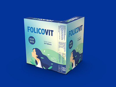 FolicoVit Supplement Packaging Design mockup