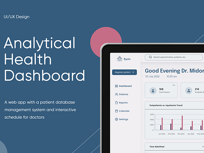Analytical Health Dashboard app design graphic design illustration typography ui ux