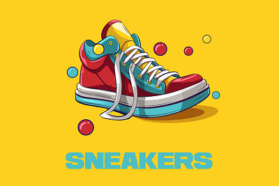 Sneakers Illustration shoes