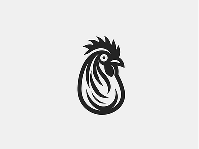 Rooster bird chicken concept logo market poultry rooster