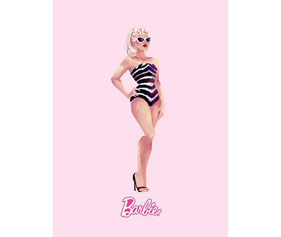 Barbie barbie character creative fashion illustration procreate