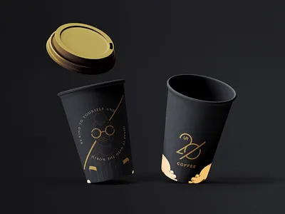 20 UR Coffee- PAPER CUP Design coffee cup design cup design graphic design