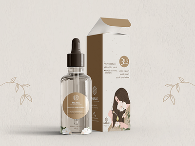 Merak Serum packaging design graphic design illustartion package design packaging