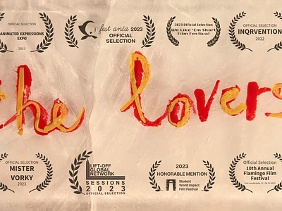 The Lovers - Stop Motion Experimental short animation characterdesign concept art drawing illustration motion graphics