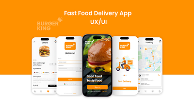 Fast Food Delivery App adobe xd casestudy figma mobile app prototype uiux ux webapp website