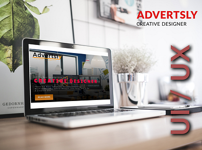 ADVERTSLY creative agency landing page design app branding design graphic design illustration logo typography ui ux vector