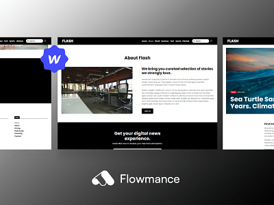 Flash Blog Webflow Template agency template blog design template webdesign webflow webflow template webflowtemplate websitedesign