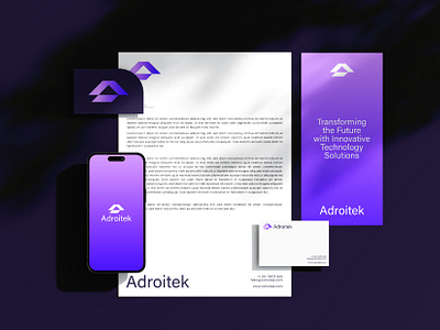 Adroitek Logo Design & Branding branding design flat graphic design illustration illustrator logo ui ux vector