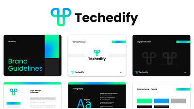 Techedify Logo Design - Letter T logo branding design graphic design logo logo makers logo redesign typography vector