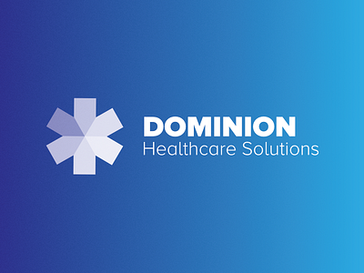 Dominion Healthcare Solutions brand branding dominion health healthcare identity logo solutions