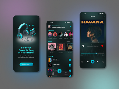 Music Player App app app ui design graphic design music app music player app ui ui ux ux