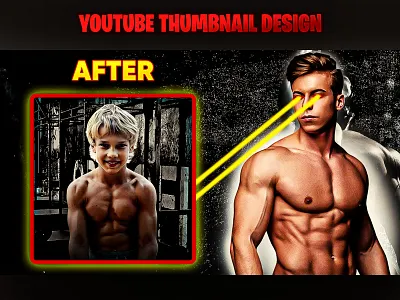 YouTube Thumbnail Design banner bodybuilder design fitness thumbnail graphic design gym thumbnail thumbnail design workout thumbnail youtube youtube banner youtube thumbnails