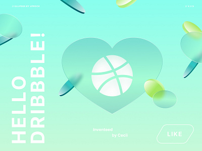 Hello Dribbble! 3d design graphic design motion graphics ui vector