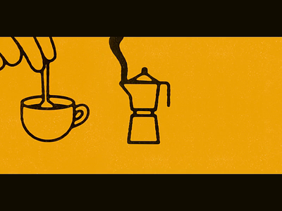 Steam Mo café | Icons animation art direction branding café coffee cup donuts espresso graphic design guideline book icons identity illustration logo moka motion graphics spoon