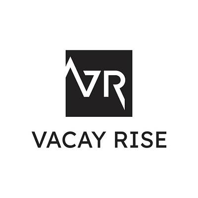 Cacay Rise Squared Logo brand identity branding illustration logo typography vector