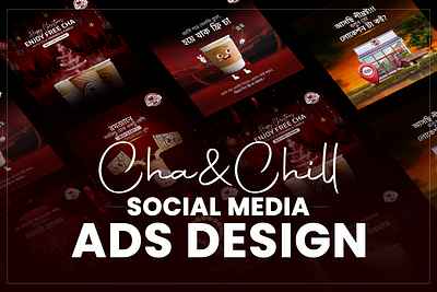 Cha&Chill Social Media Ads banner ads banner branding design graphic design social socialmedia