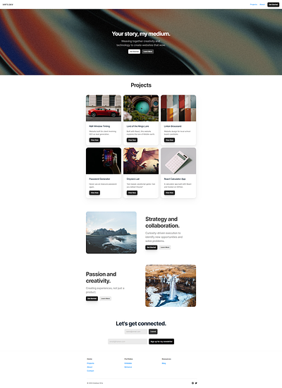virts.dev | Portfolio Website branding design ui web design