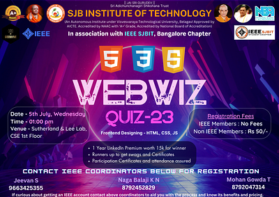 WebWiz Quiz Poster Design