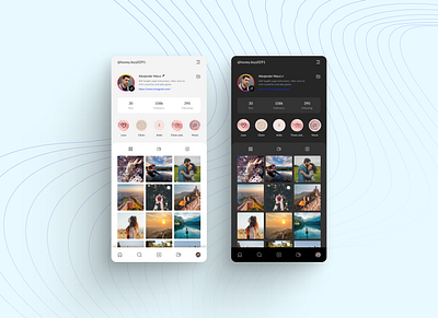 📱✨ Social Media User profile page app branding design graphic design illustration logo typography ui ux vector