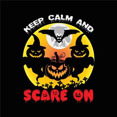 Keep calm and scare on 7 halloween tshirt 2023