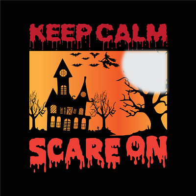 Keep calm and scare on 8 halloween tshirt 2023