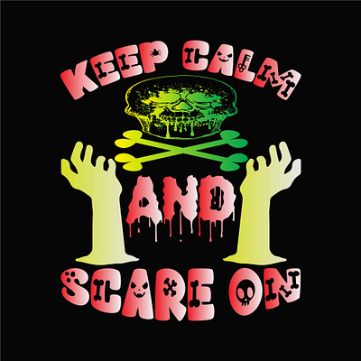 Keep calm and scare on 9 halloween tshirt 2023