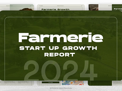 Farmerie Slide Template via Pitch feat. Dribbble design farm graphic design green greenstartup pitch pitchdeck powerpoint slide startup template vegetables