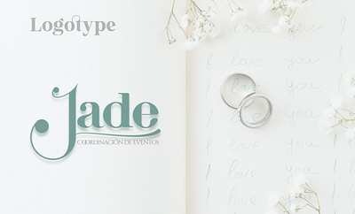 Jade, coordinación de eventos branding design logo