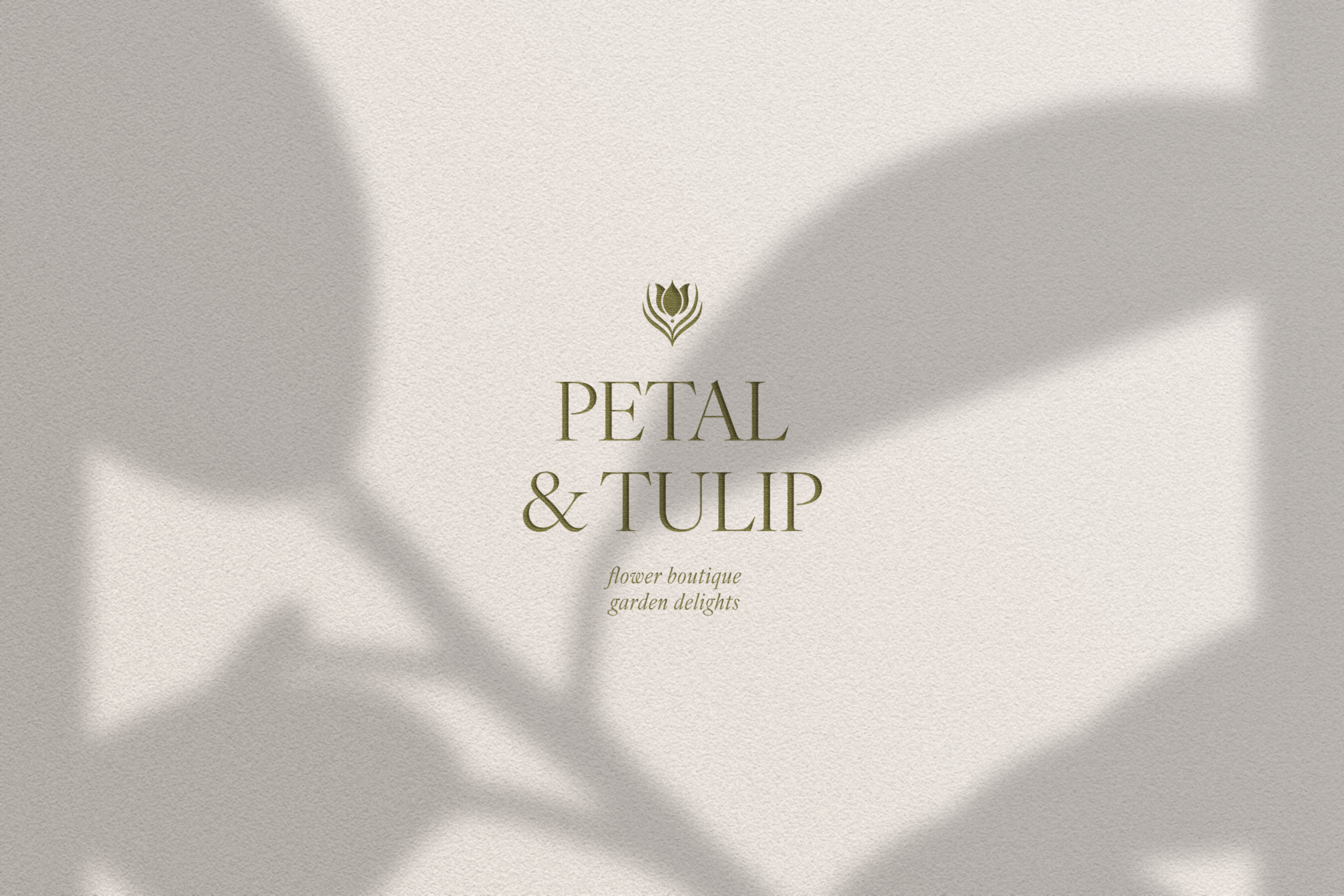 Flower Boutique Logo Design branding design elegant flower graphic design logo logodesign luxury luxurybranding monogram tulip wedding