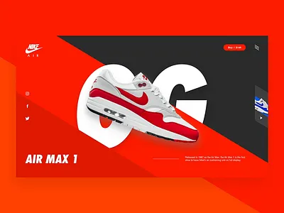 Air Max 1 - Interface concept airmax graphic design nike product ui ux