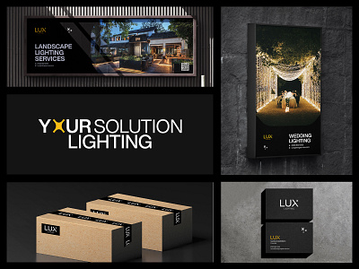 Lux Lighting Service branding branidentity design lighting log logo logodesign logodesigner lux mark minimal modern