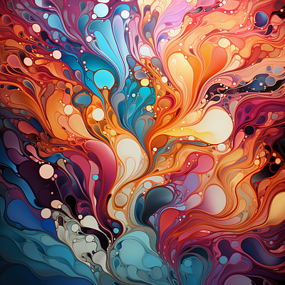 Marbling color splash graphic design marble painting